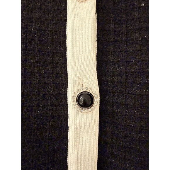 NWOT Self-Portrait BLACK FLORAL TEXTURED KNIT MIDI DRESS, special occasion dress - Picture 8 of 16